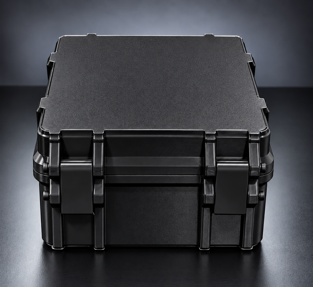 WaoCell Battery Case - 4 Battery Slots + 1 Charger Slot | 4-SD Card Slots