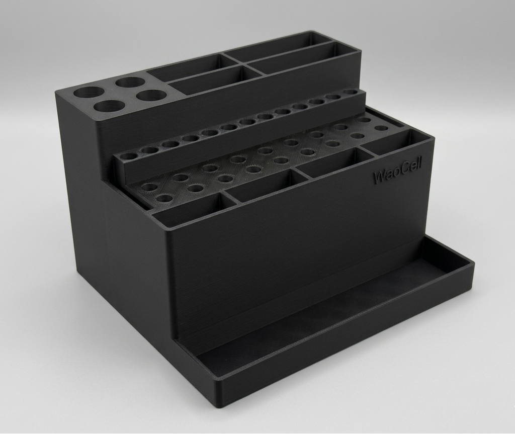 WaoCell 46 in 1 Tools Organiser box Black Colour
