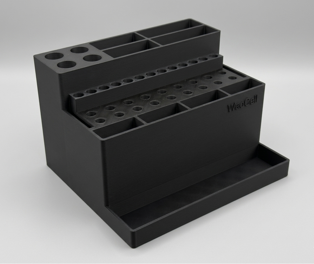 WaoCell 46 in 1 Tools Organiser box Black Colour