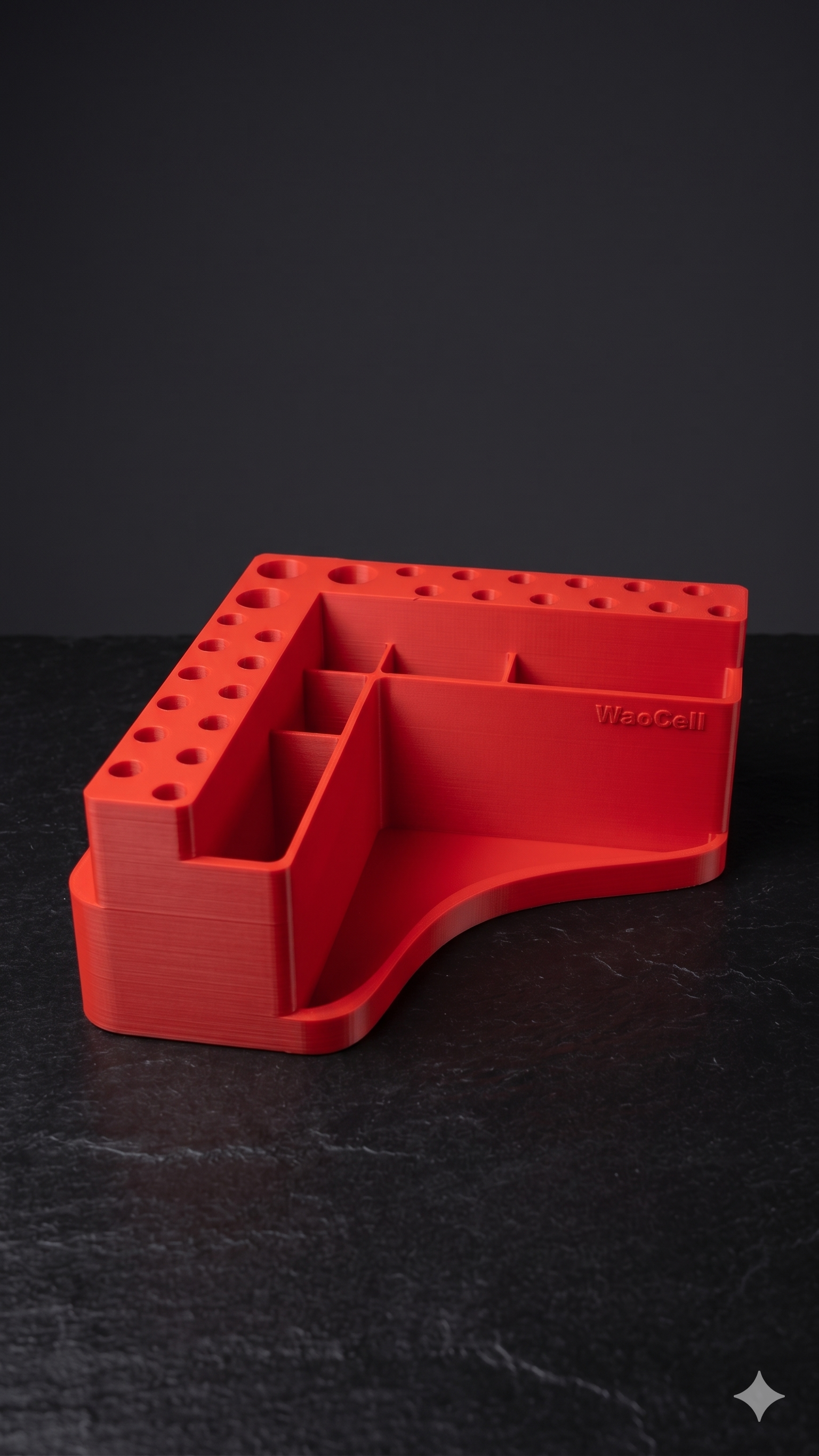 WaoCell Corner Side Tool Organiser Red Colour