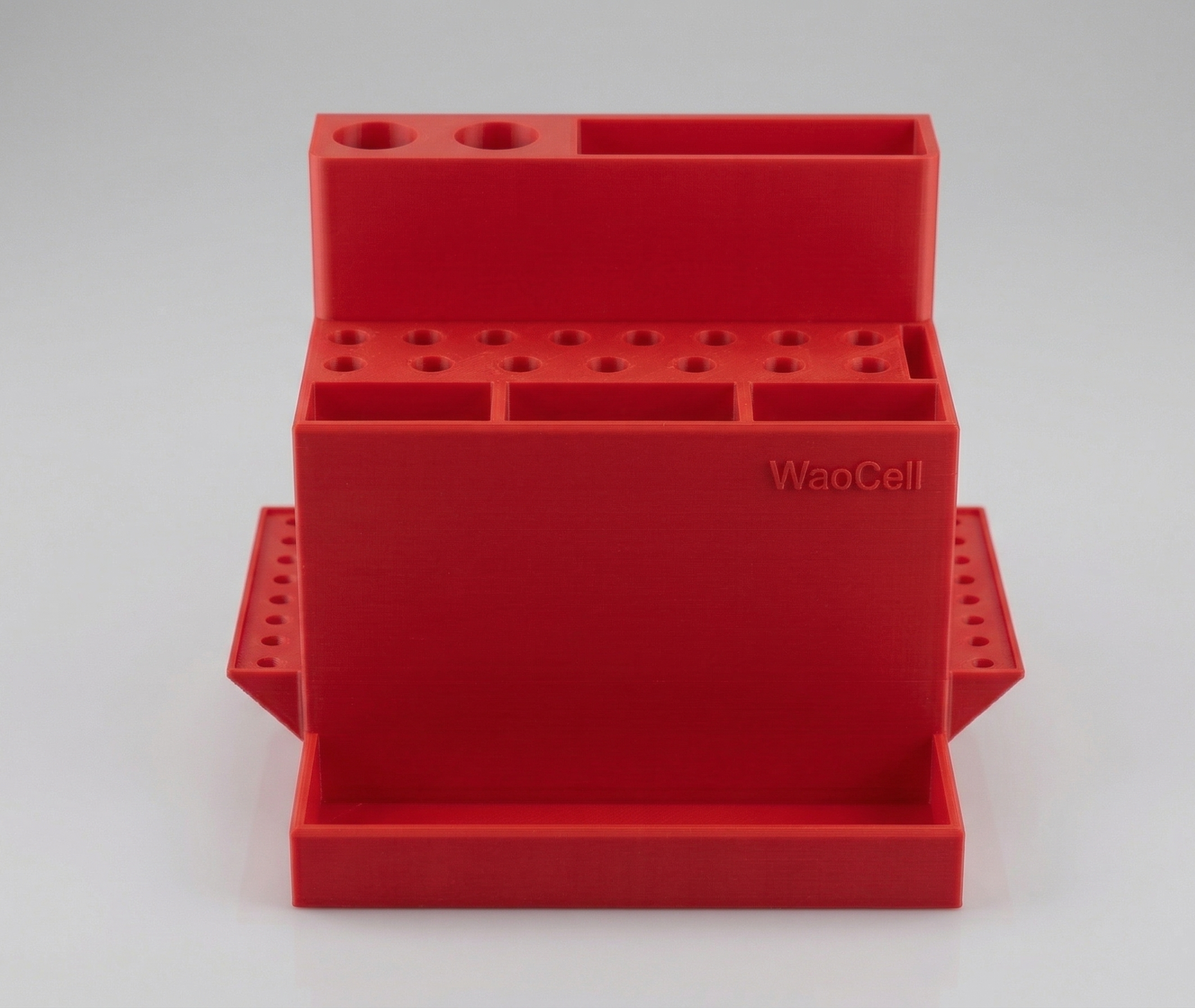 WaoCell 38 in 1  Tool Organiser Box Red Colour