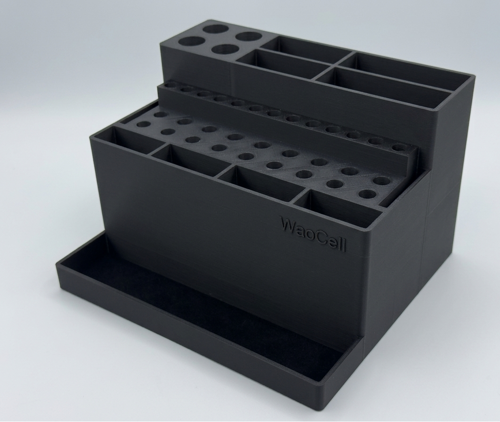 WaoCell 46 in 1 Tools Organiser box Black Colour