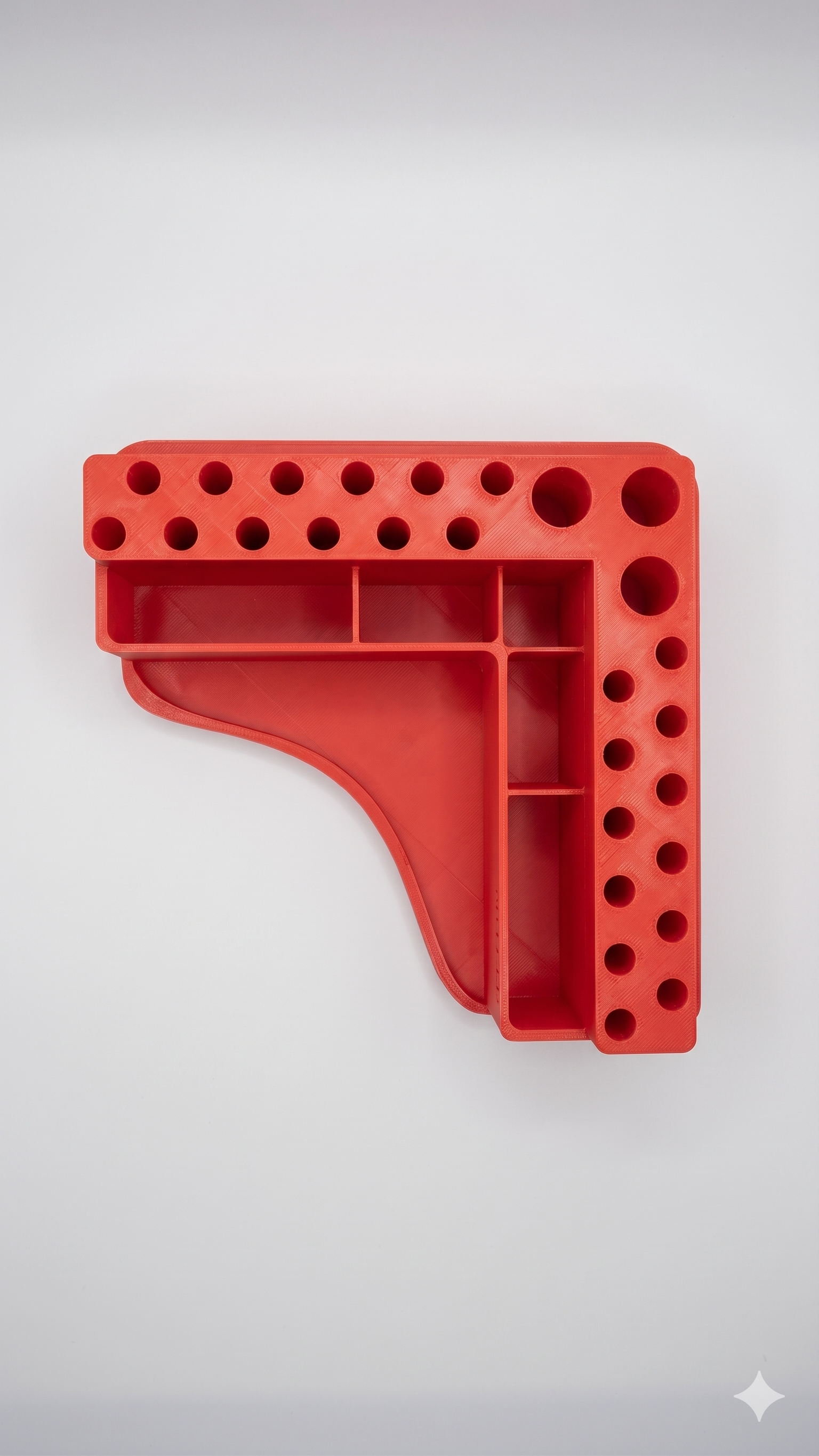 WaoCell Corner Side Tool Organiser Red Colour